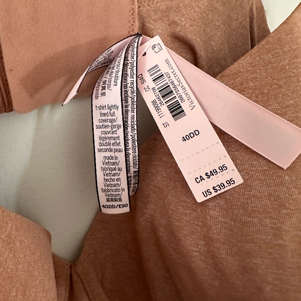Victoria’s Secret Lightly Lined T-Shirt Bra 40DD | Smooth Full Coverage Bra NWT - Picture 2 of 4